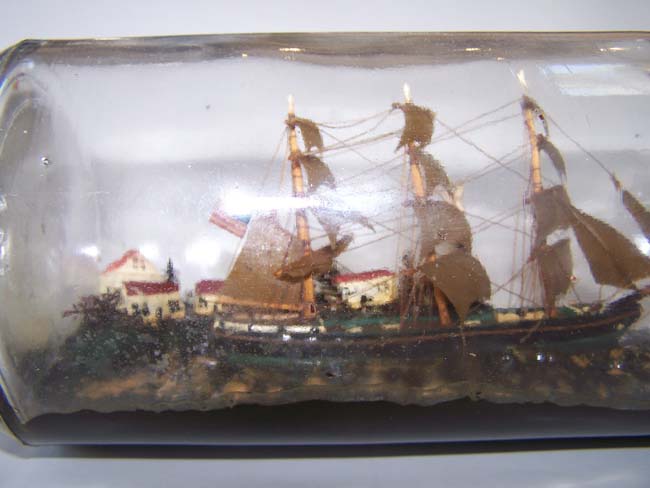 A Wonderful sailor-made Ship-in- Bottle circa 1900-1920 — image 2